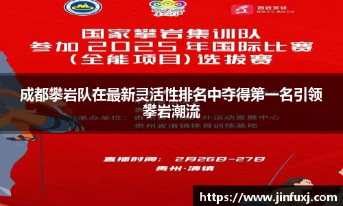 成都攀岩队在最新灵活性排名中夺得第一名引领攀岩潮流